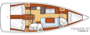 Beneteau 41 layout